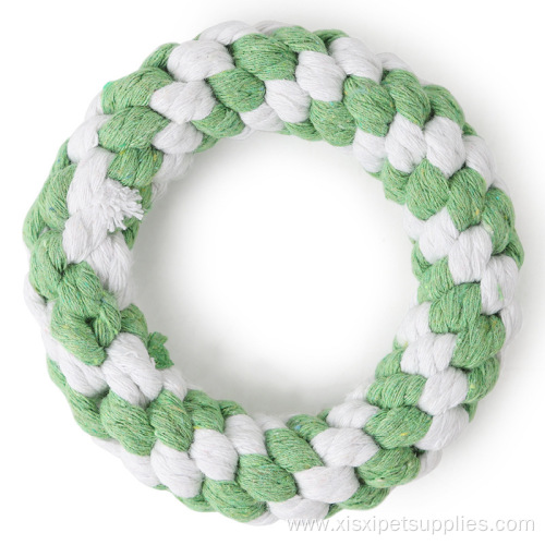 Handmade Cotton Rope Donuts Molar Dog Toy